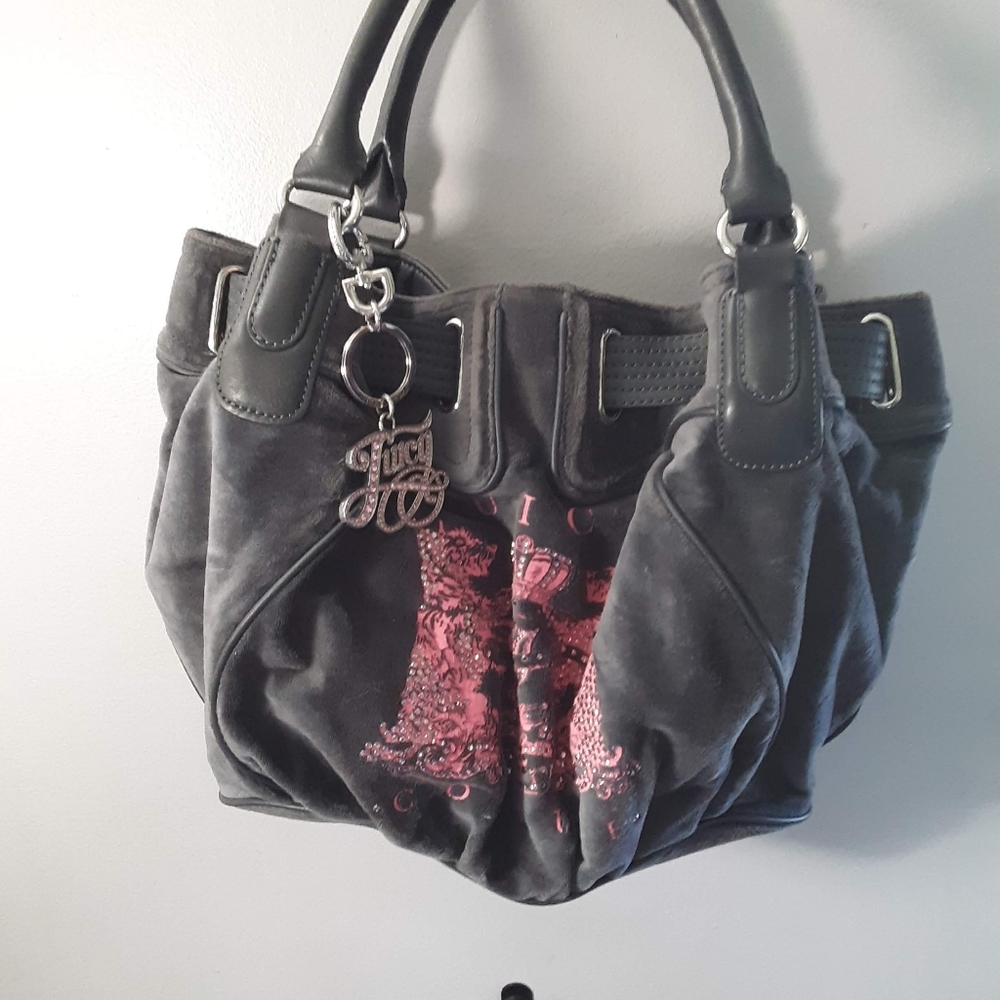 Classic Juicy Couture Signature Velour Purse